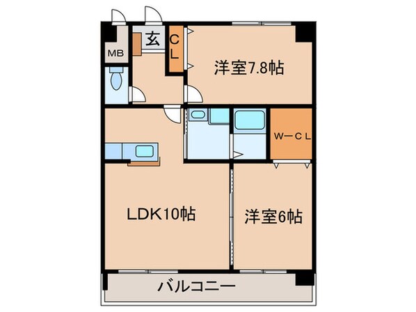 パークサイドＫ２の物件間取画像